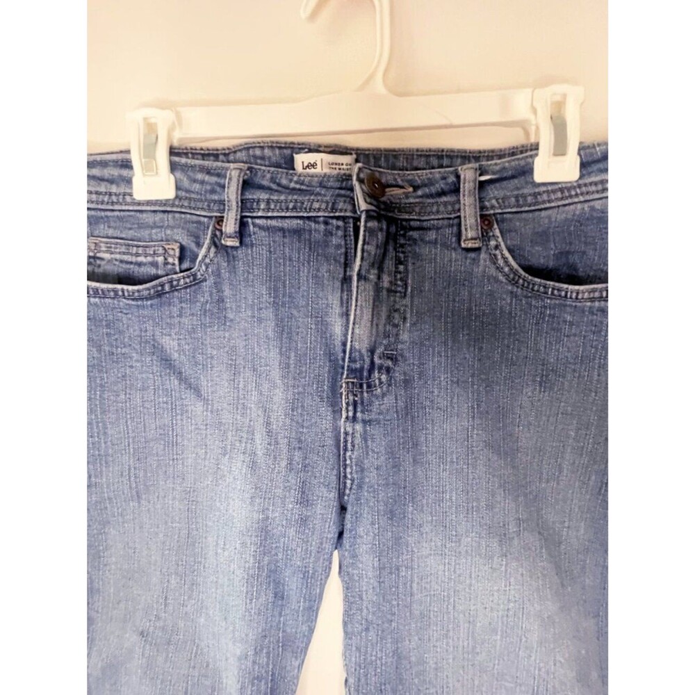 Lee Capri Jeans Women’s Lower on the Waist Cropped Denim Pants Size 12P - Picture 7 of 8